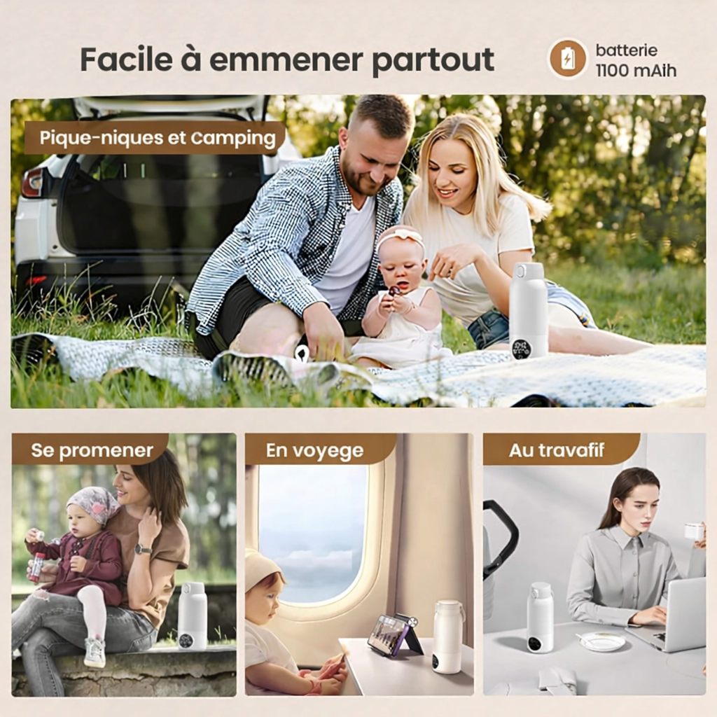 Chauffe-biberon portable 500 ml