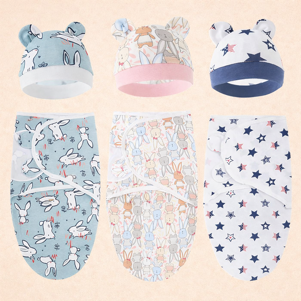 Couverture d’emmaillotage 100% coton