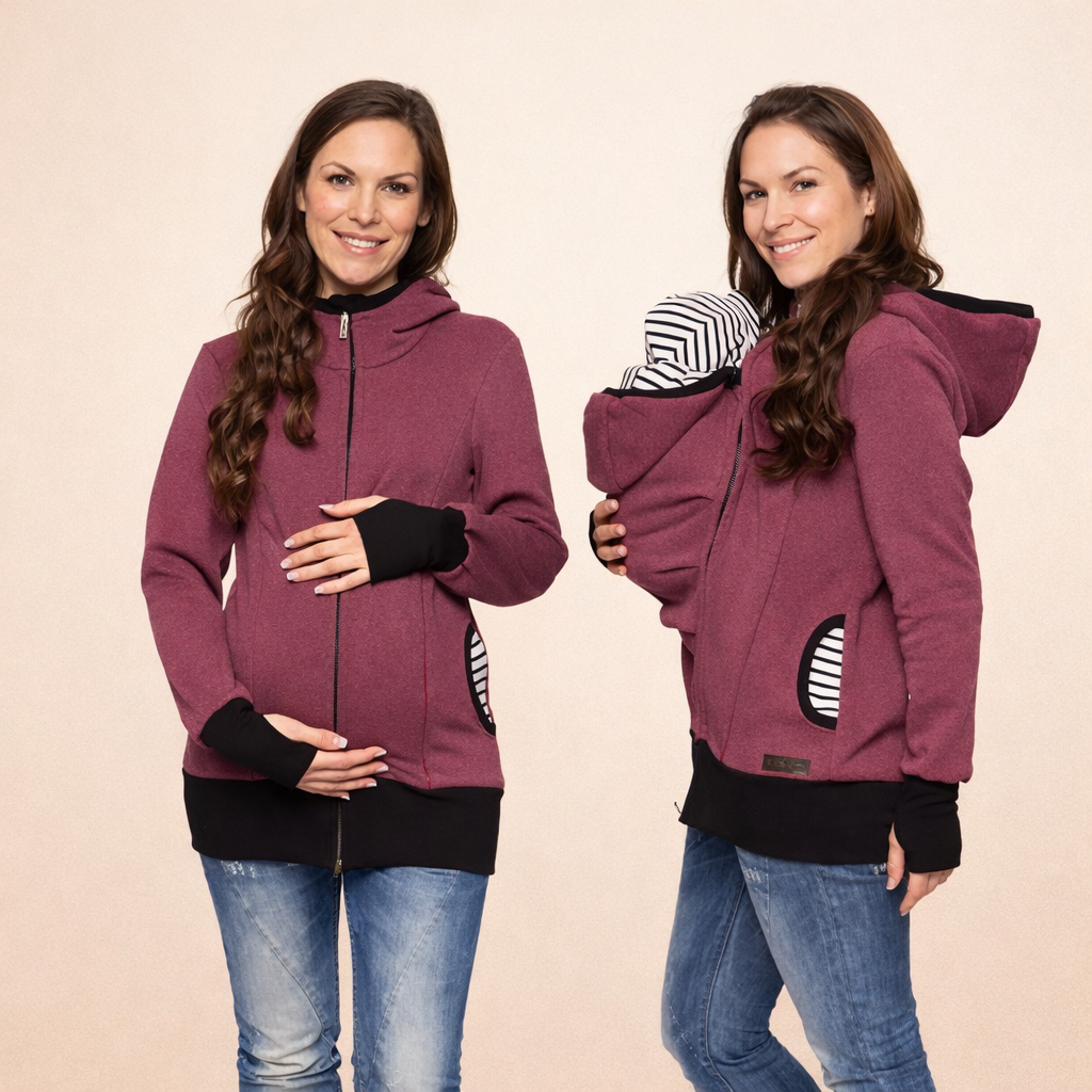Sweat à capuche  porte-bébé kangourou