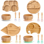 Set Repas 4 Pièces en bambou