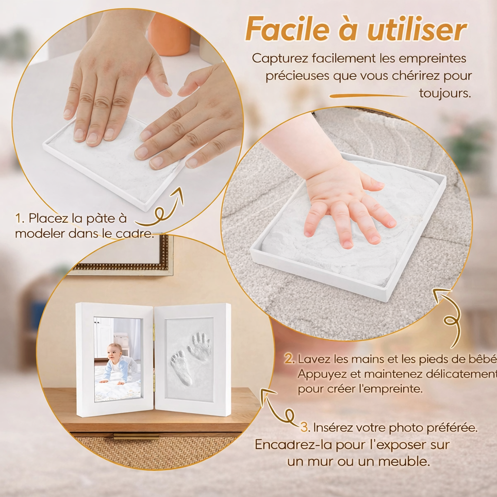 Kit d’empreintes personnalisé en bois