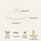 Brosse de bain en silicone