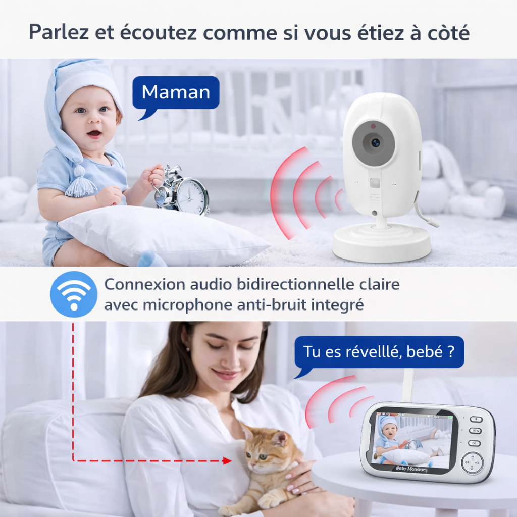 Babyphone Vidéo sans Wi-Fi