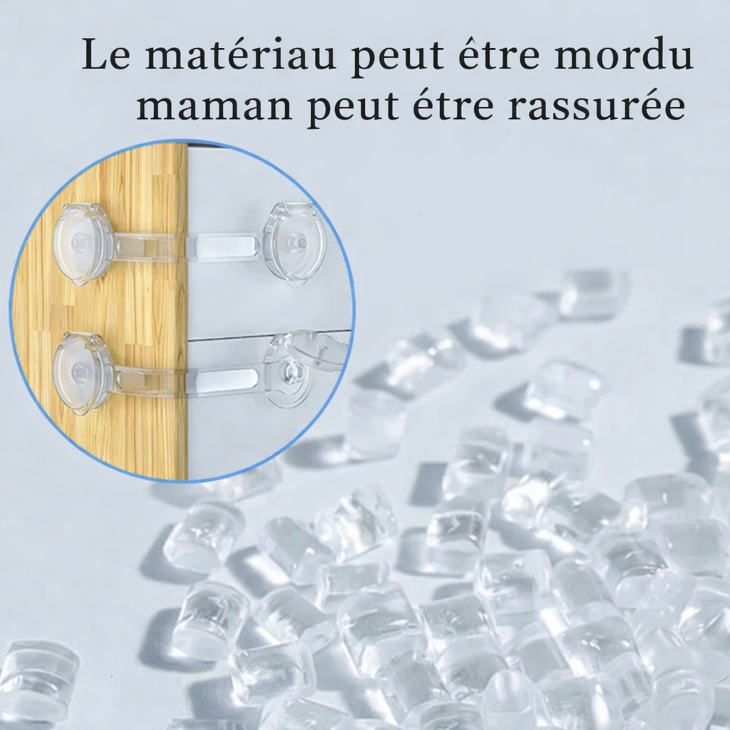 Lot de 5/10 verrous de sécurité pour placard