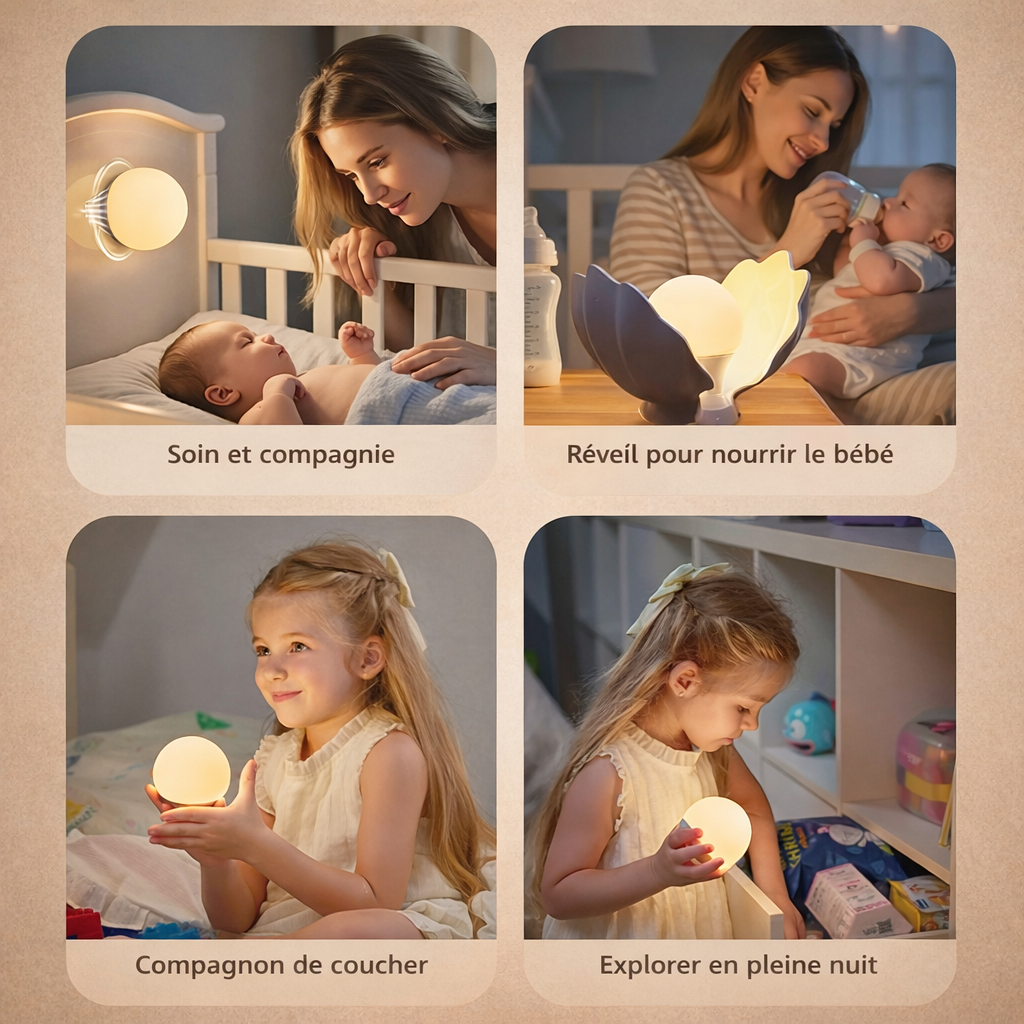 Veilleuse Coquillage en Silicone
