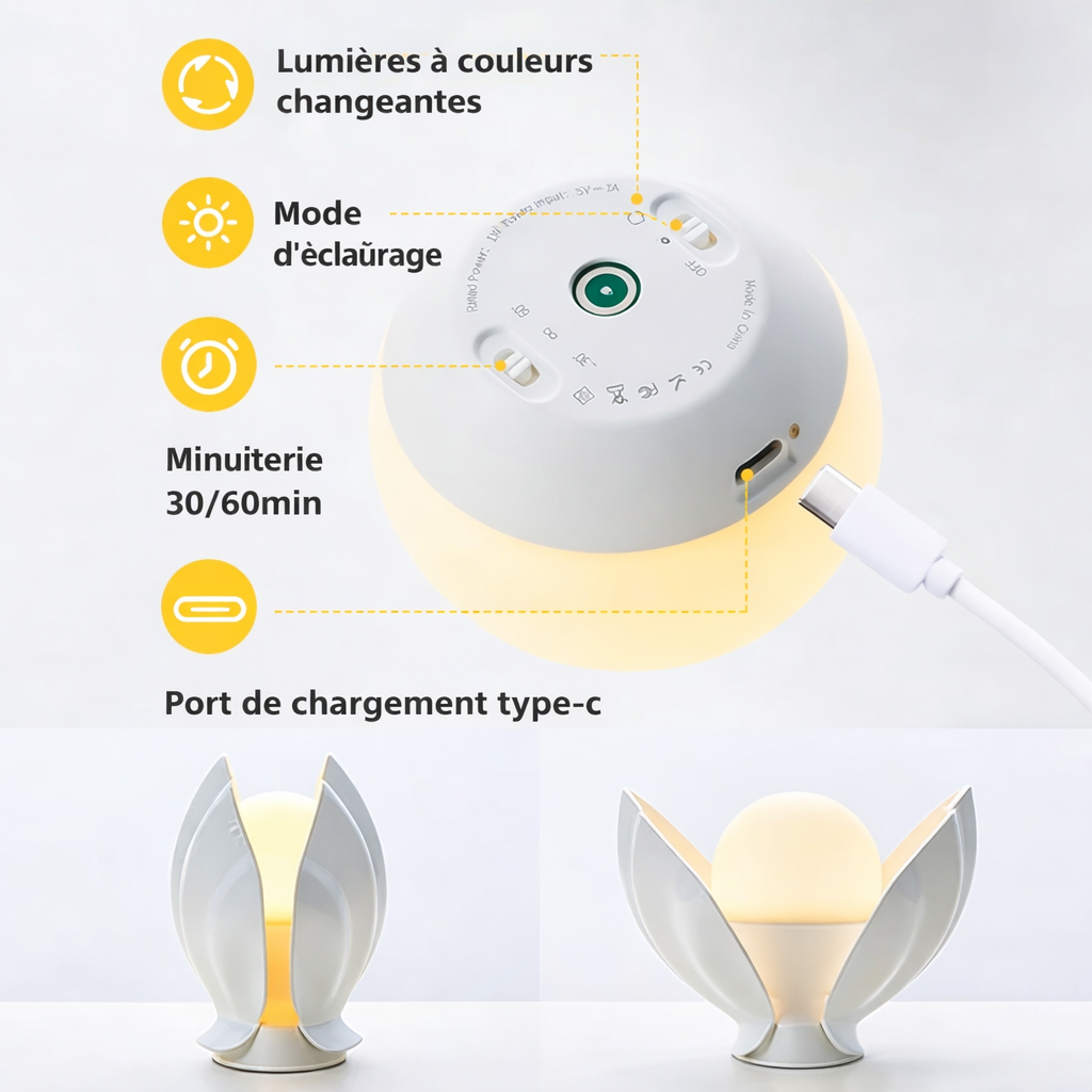 Veilleuse Coquillage en Silicone
