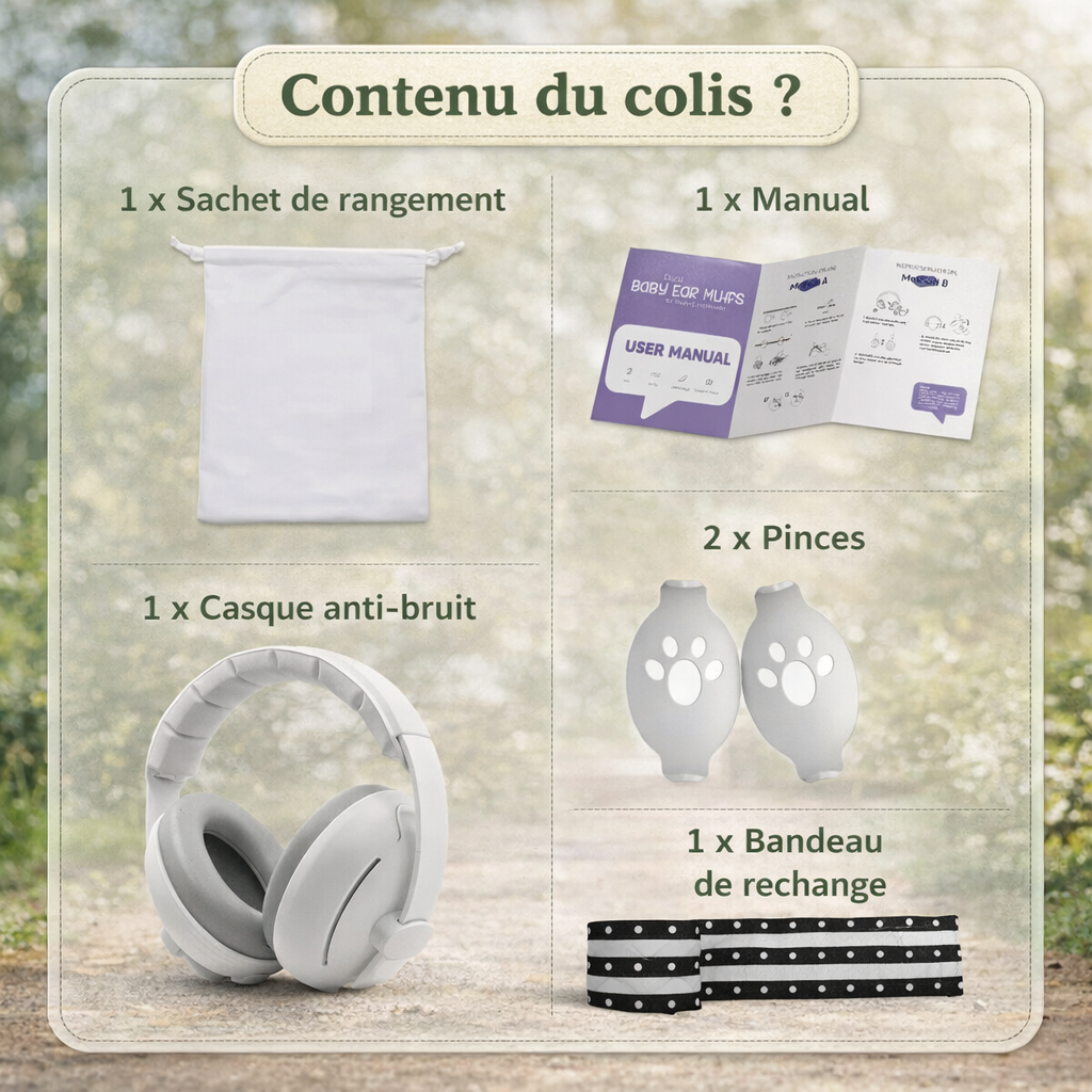 Casque antibruit 2 en 1