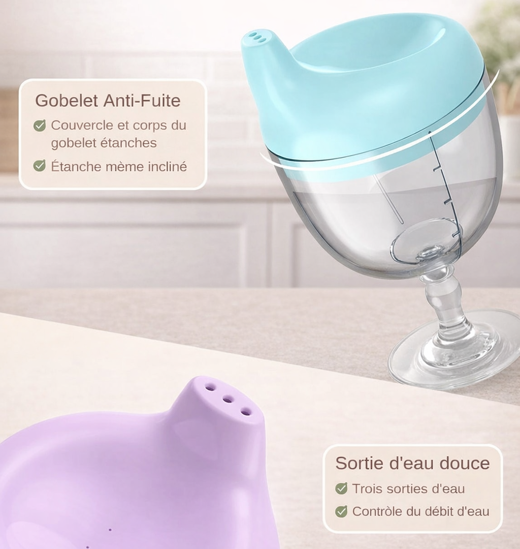 Verre à pied bec verseur 150ml