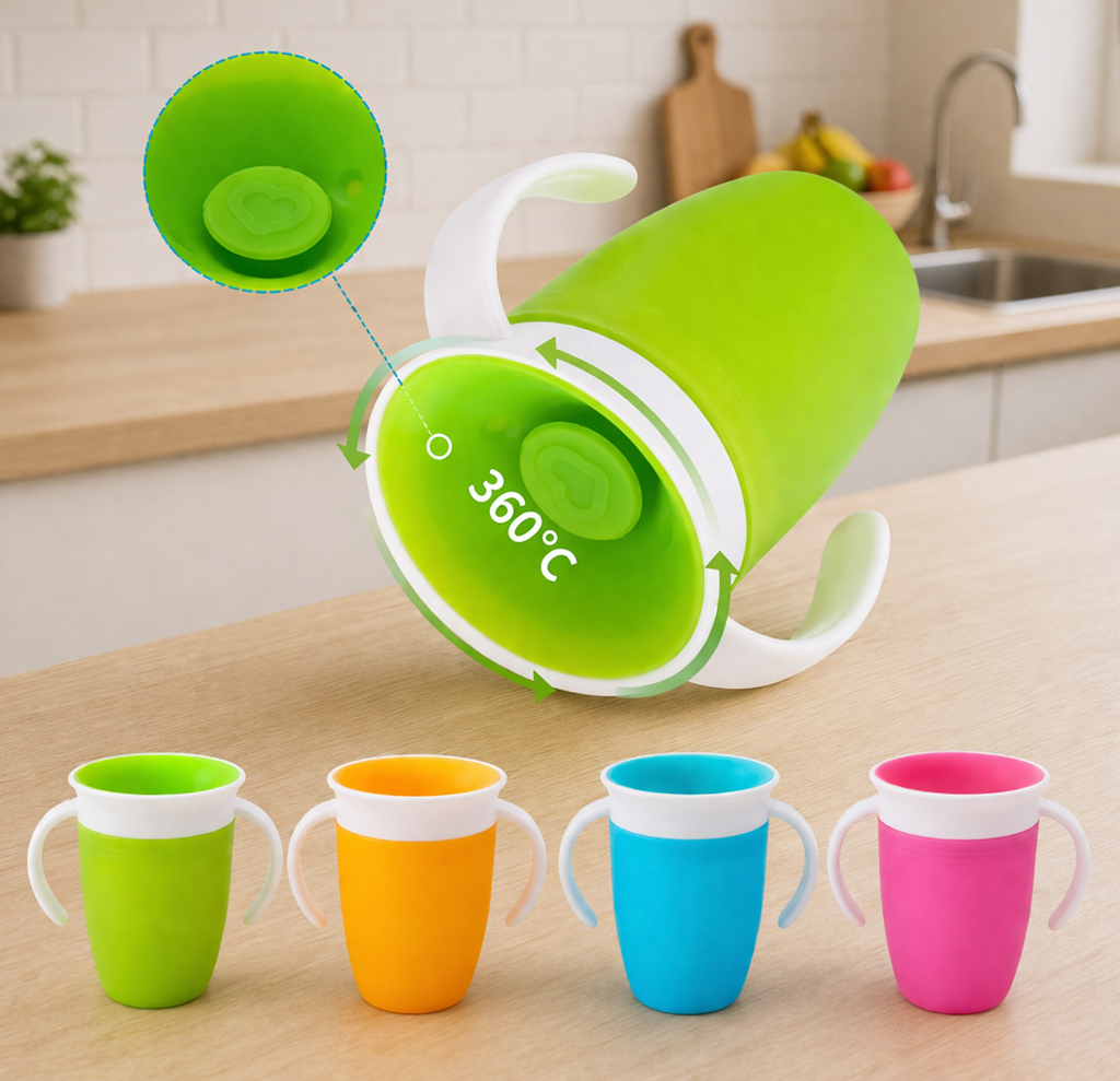 Gobelet pivotant à 360° anti-fuite