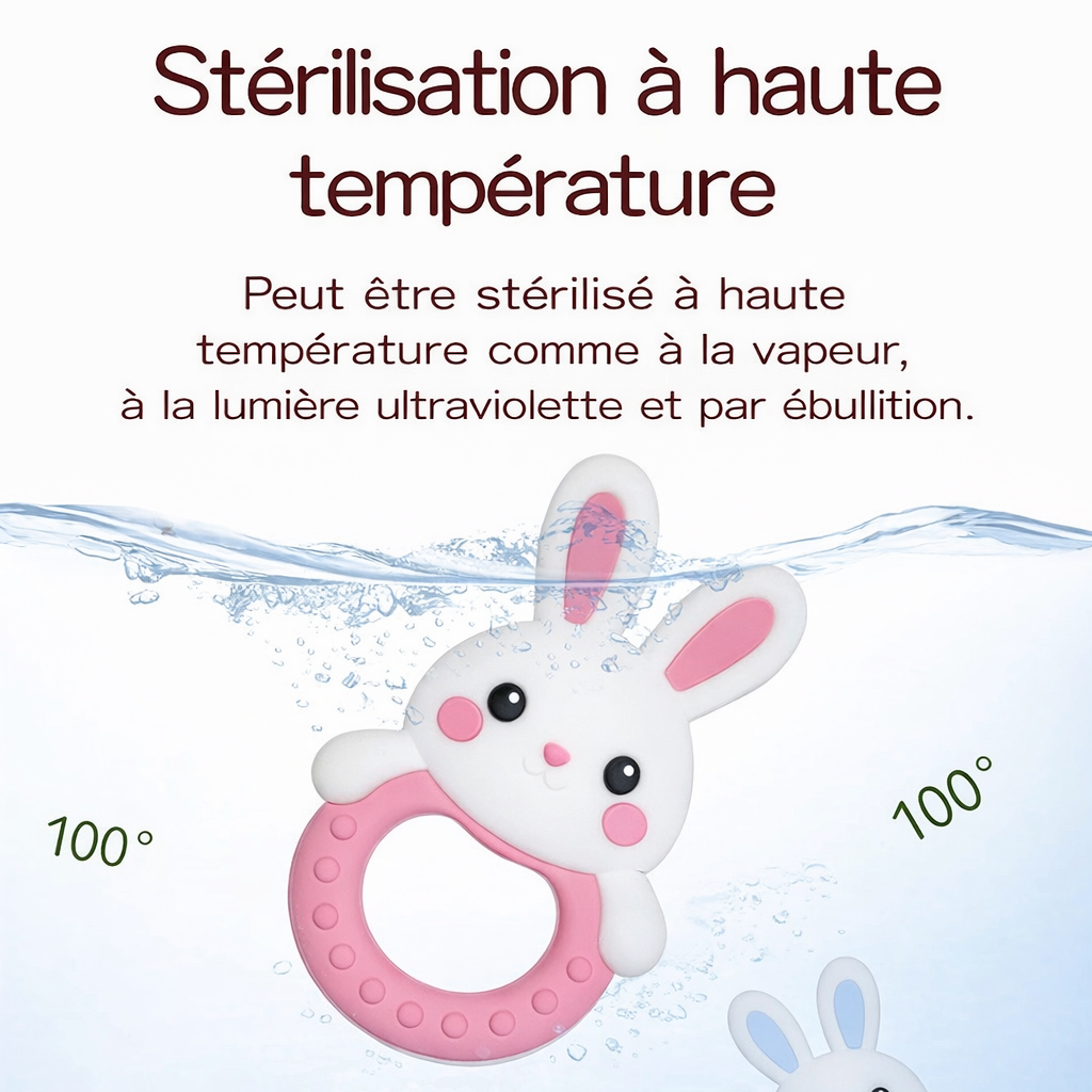 Anneau de dentition en silicone