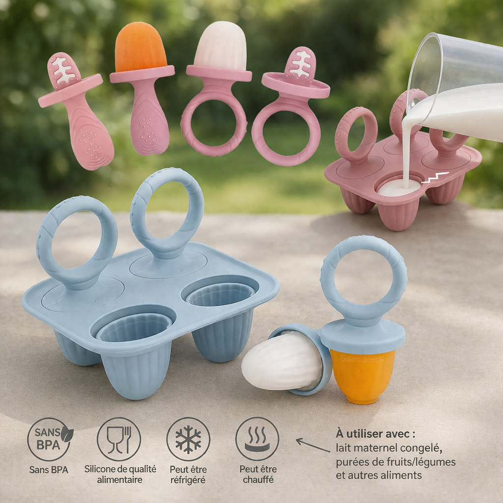 Moule à glaces de dentition en silicone alimentaire