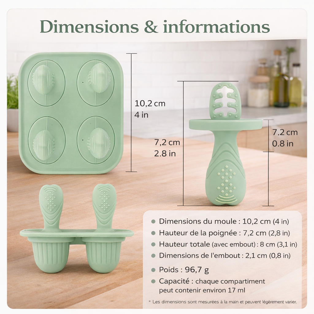 Moule à glaces de dentition en silicone alimentaire