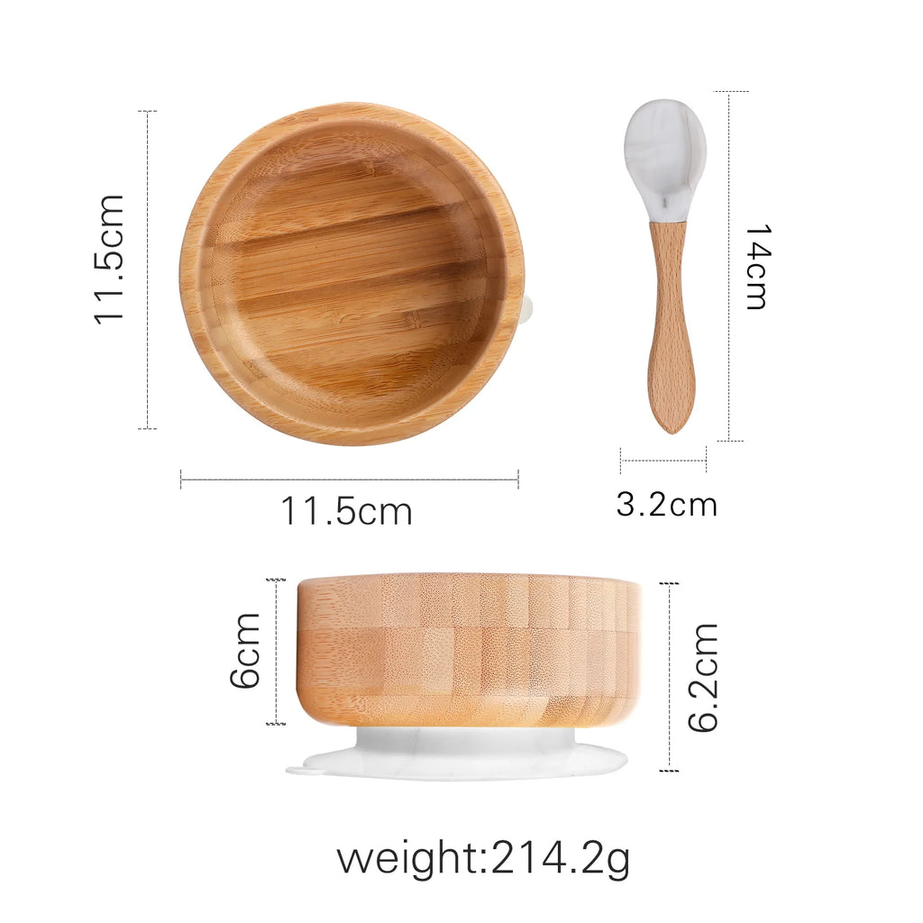 Set Repas 4 Pièces en bambou