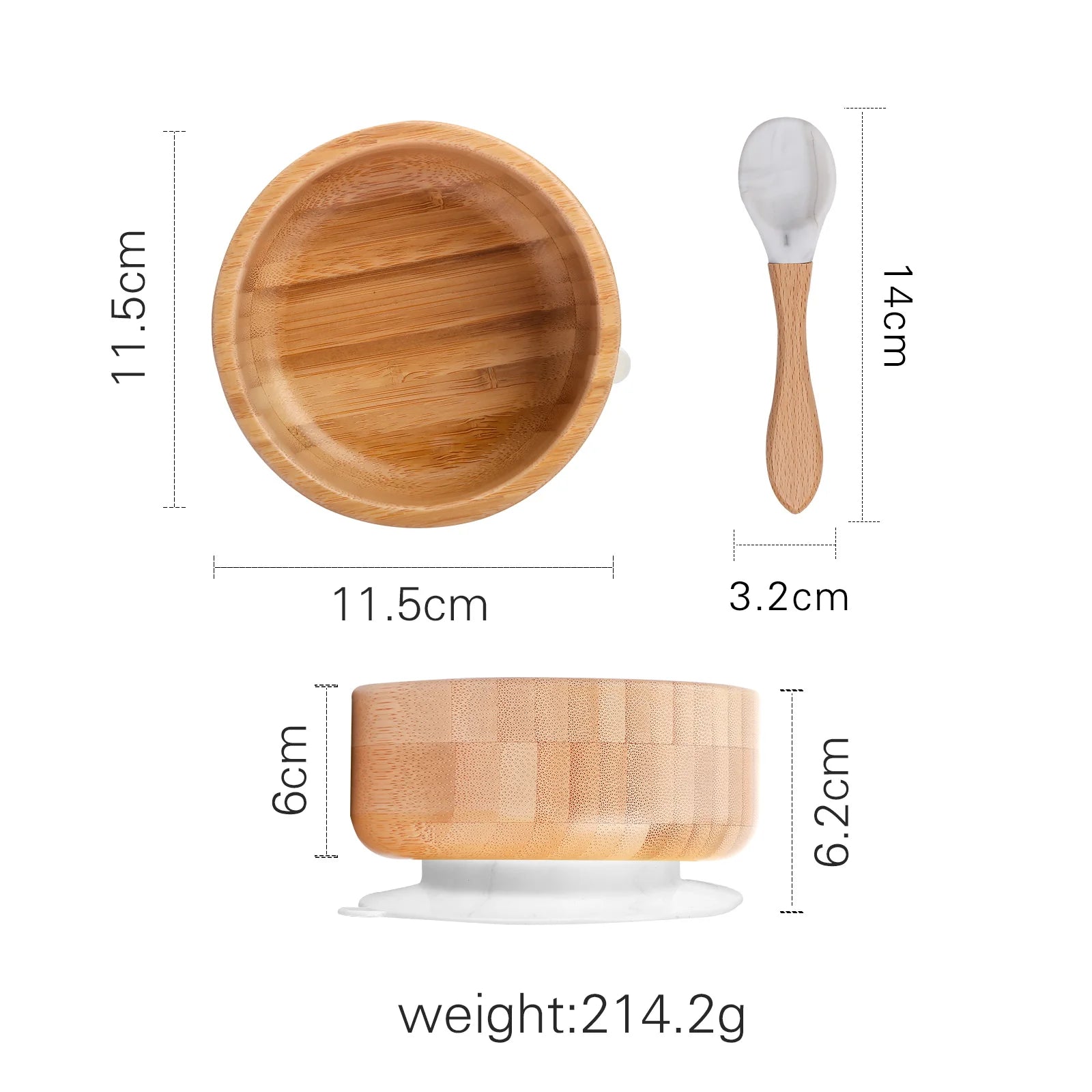Set Repas 4 Pièces en bambou