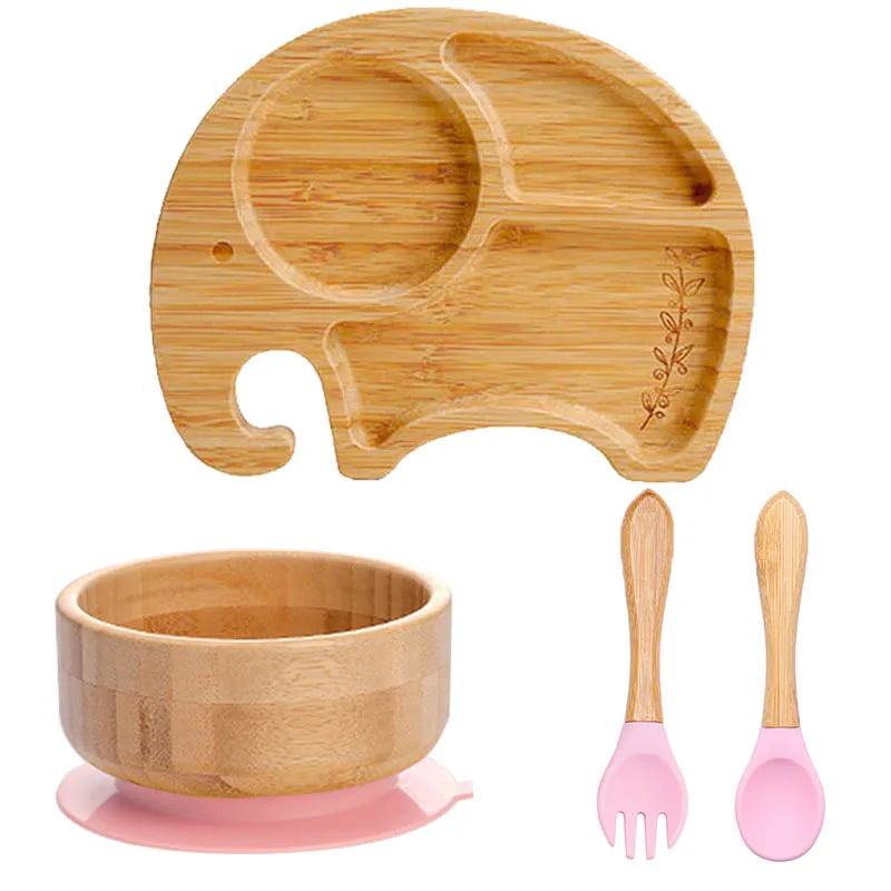 Set Repas 4 Pièces en bambou