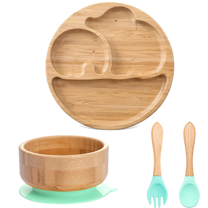Set Repas 4 Pièces en bambou