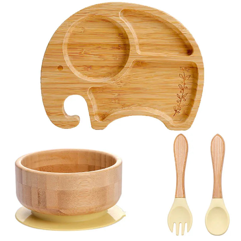 Set Repas 4 Pièces en bambou