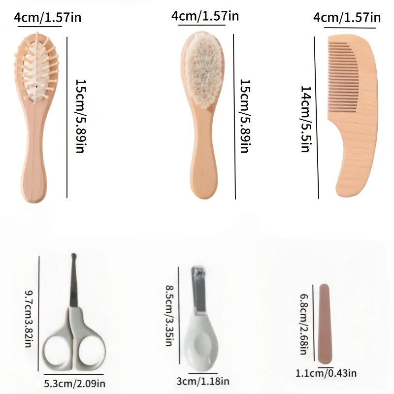 Ensemble de soins quotidiens en bois