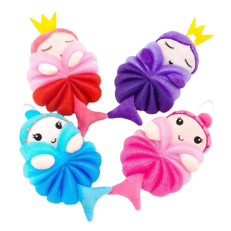 Brosse de bain Kawaii bébé sirèn