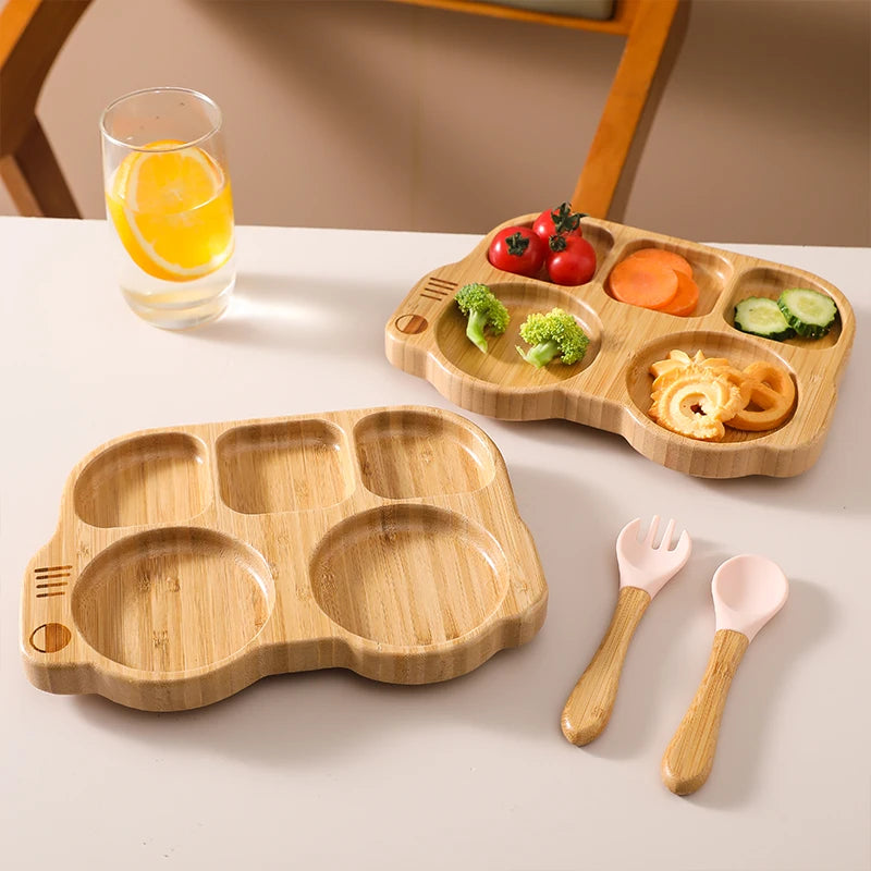 Set Repas 4 Pièces en bambou