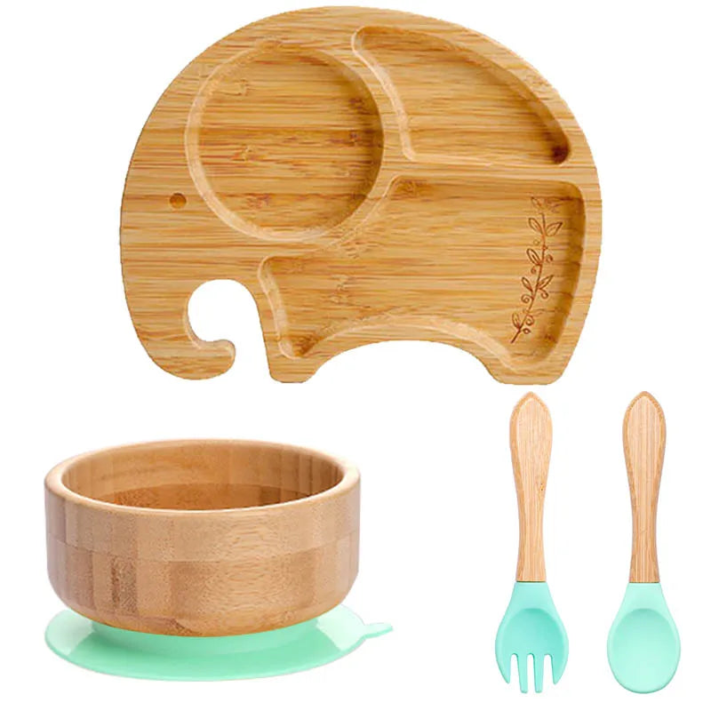 Set Repas 4 Pièces en bambou