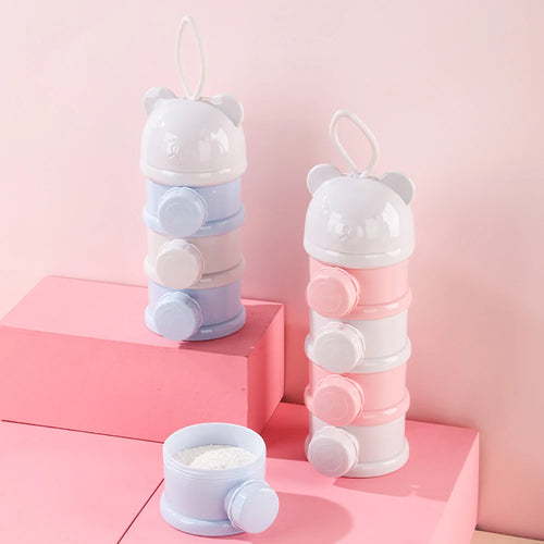 Boîte doseuse de lait en poudre – 4 compartiments portable