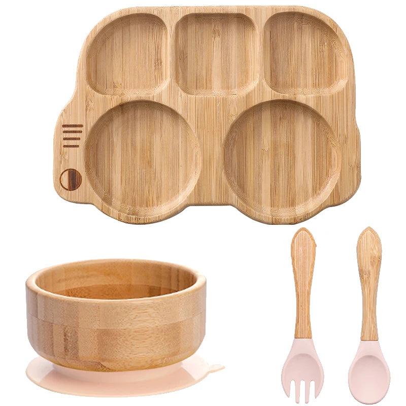 Set Repas 4 Pièces en bambou