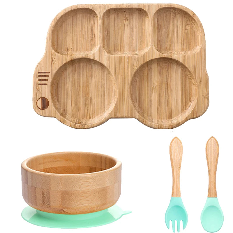 Set Repas 4 Pièces en bambou