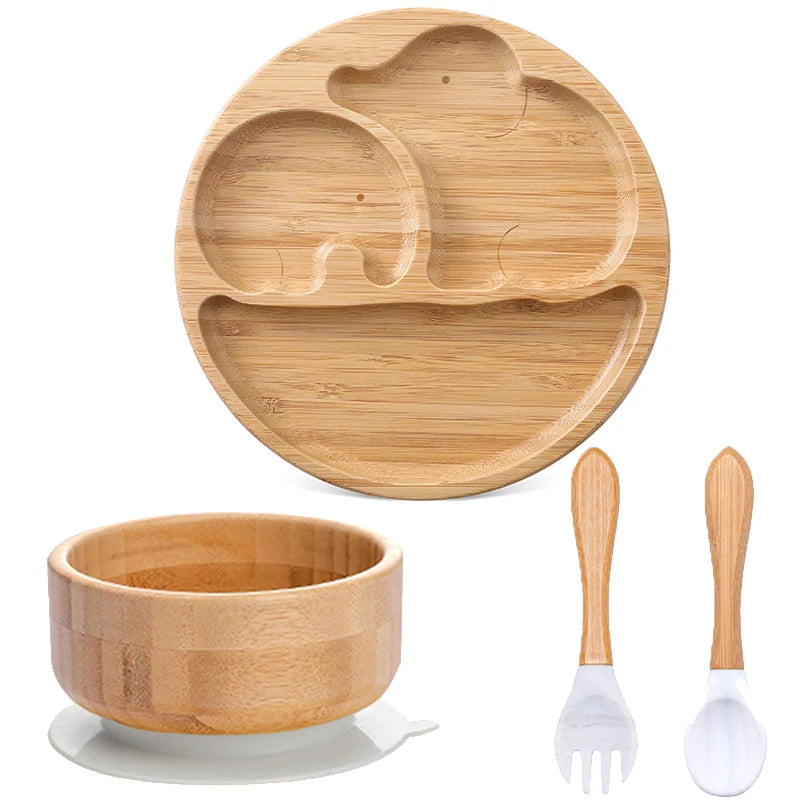 Set Repas 4 Pièces en bambou