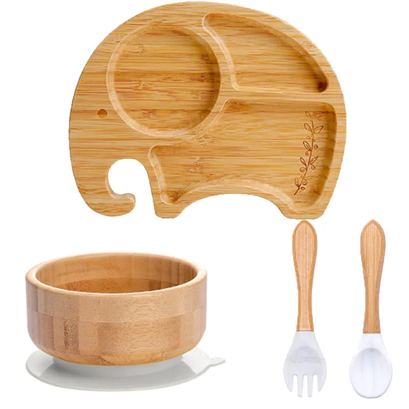 Set Repas 4 Pièces en bambou