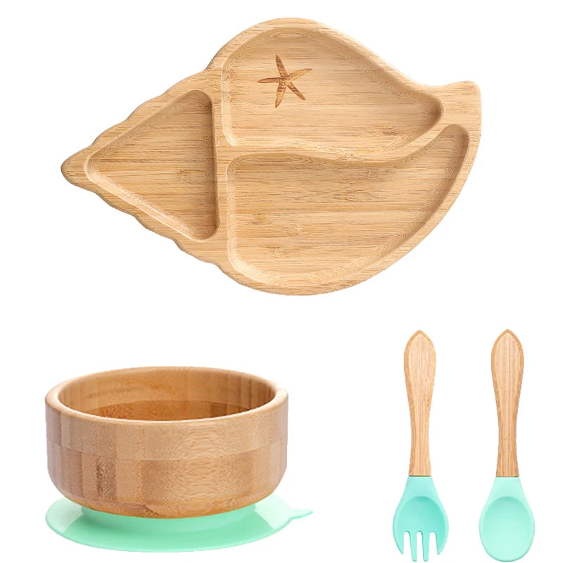 Set Repas 4 Pièces en bambou