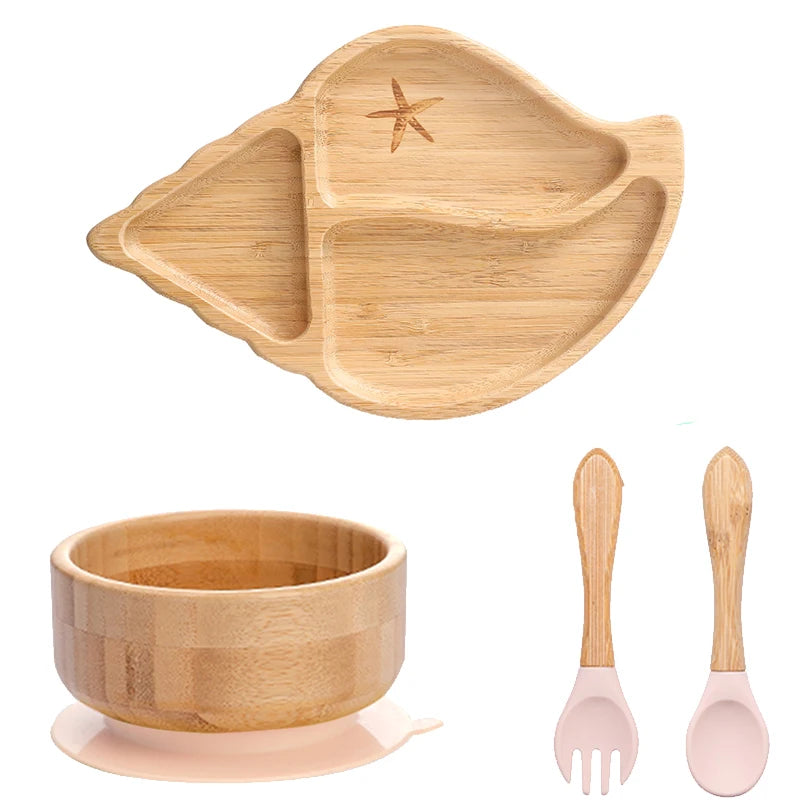 Set Repas 4 Pièces en bambou