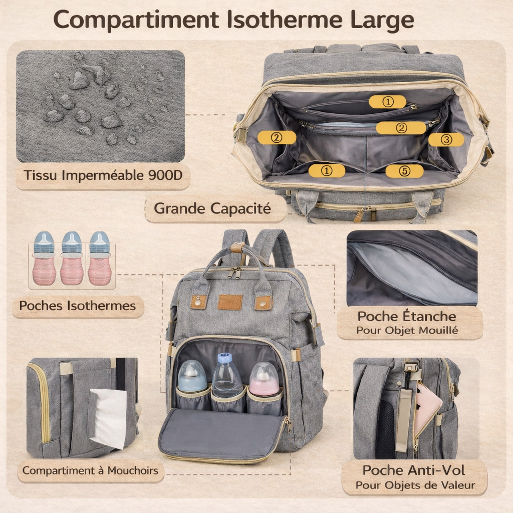 Sac à dos bébé nomade 3-en-1™