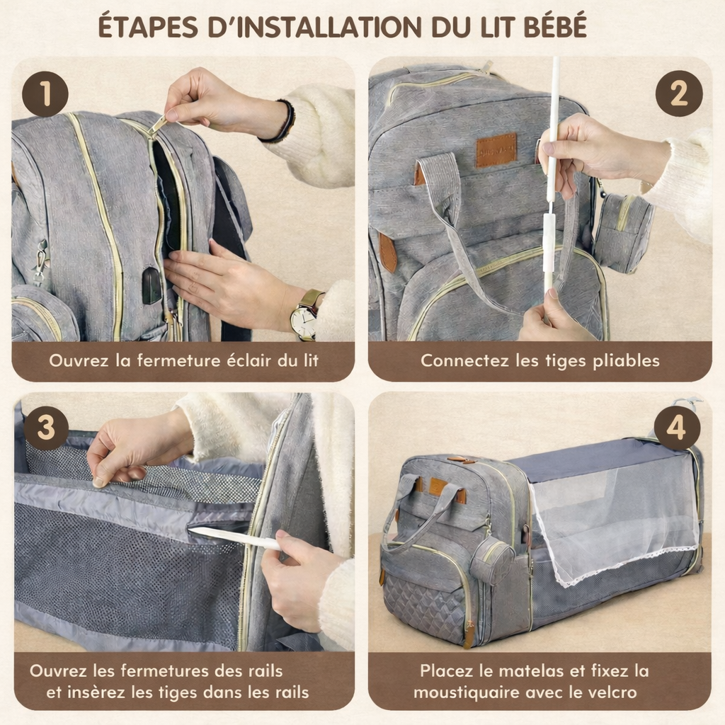 Sac à dos bébé nomade 3-en-1™