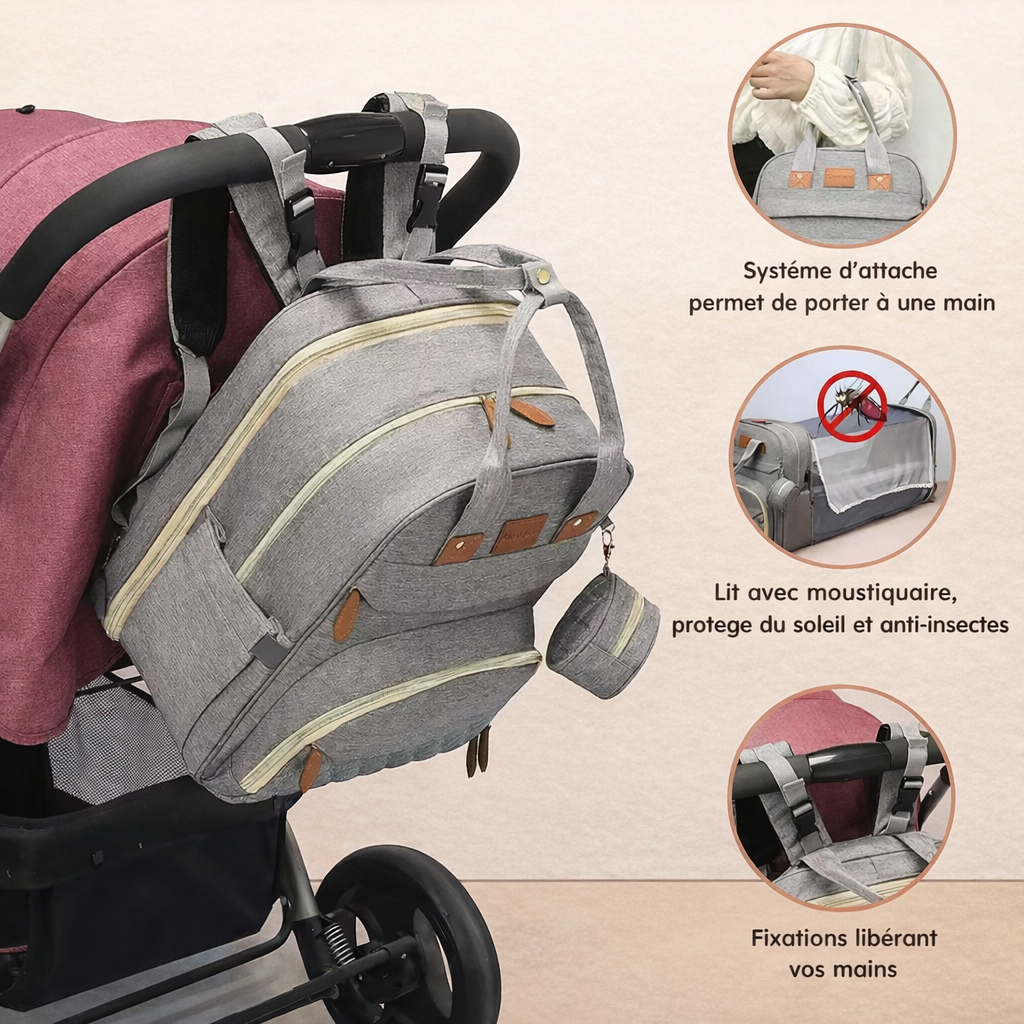 Sac à dos bébé nomade 3-en-1™